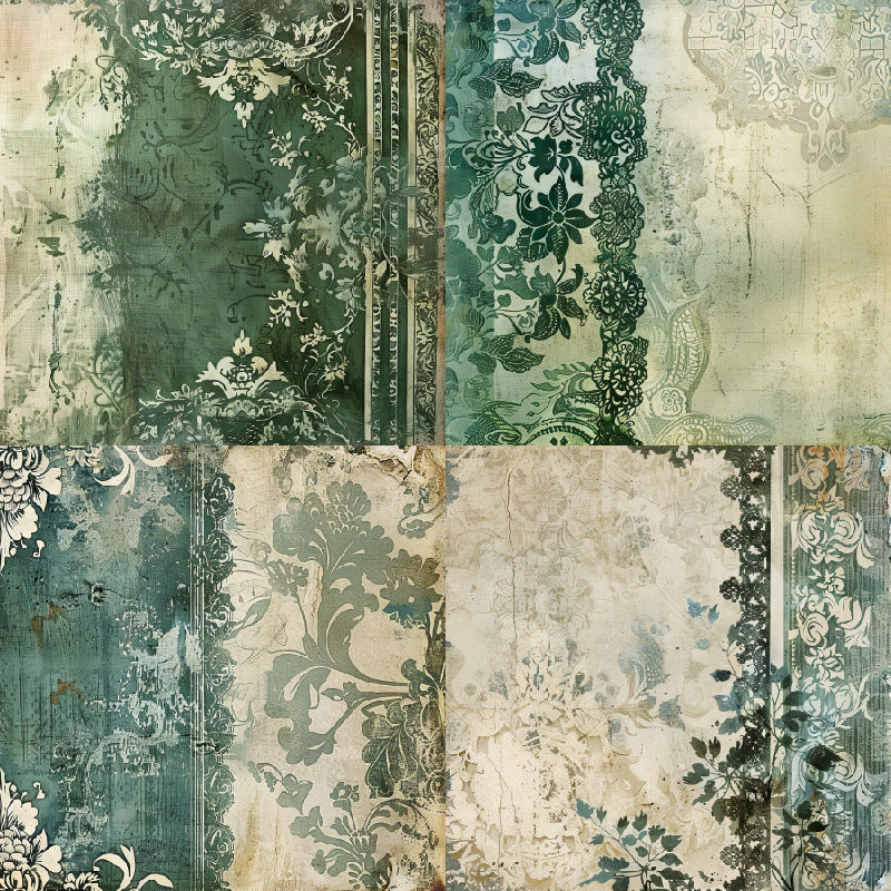 0517 Mossleaf background paper 21021B -24Pcs each pack