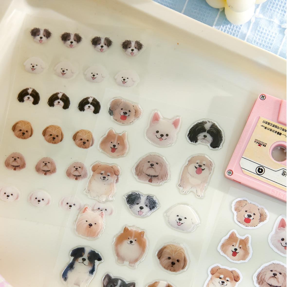 0315 Cute animal Series Sticker -3Pcs each pack
