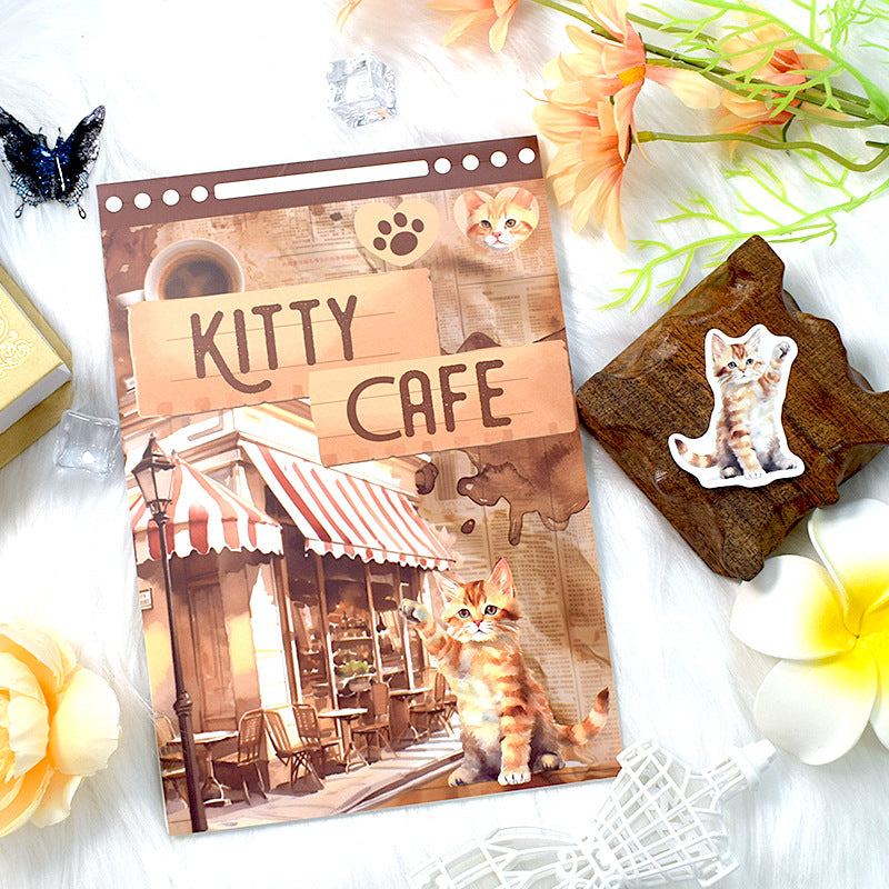 S-544- Kitty Cafe Sticker Book -20Pcs each pack