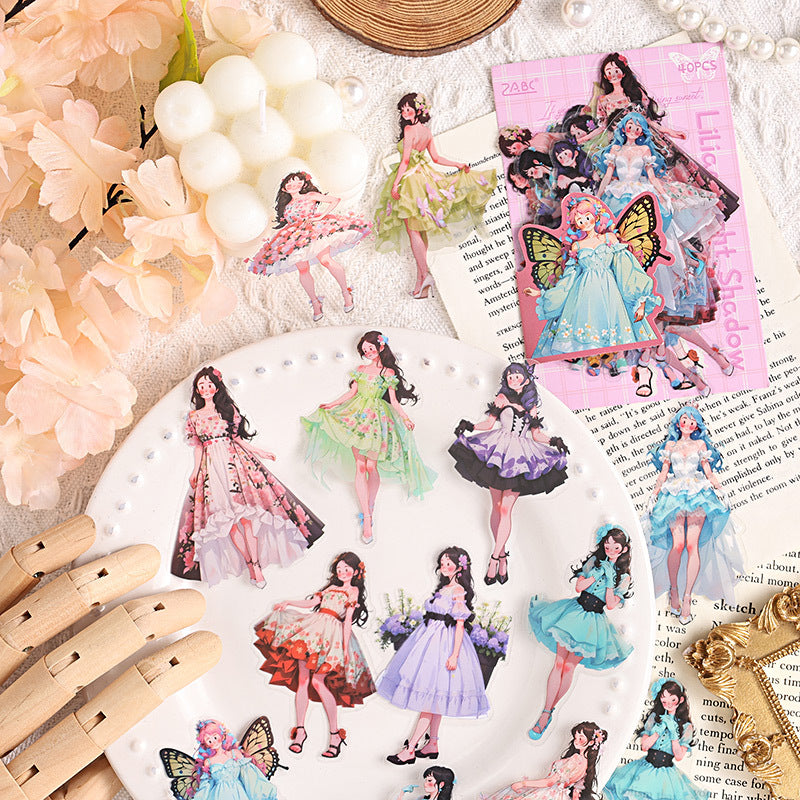 0709 Girls PET sticker -40Pcs each pack