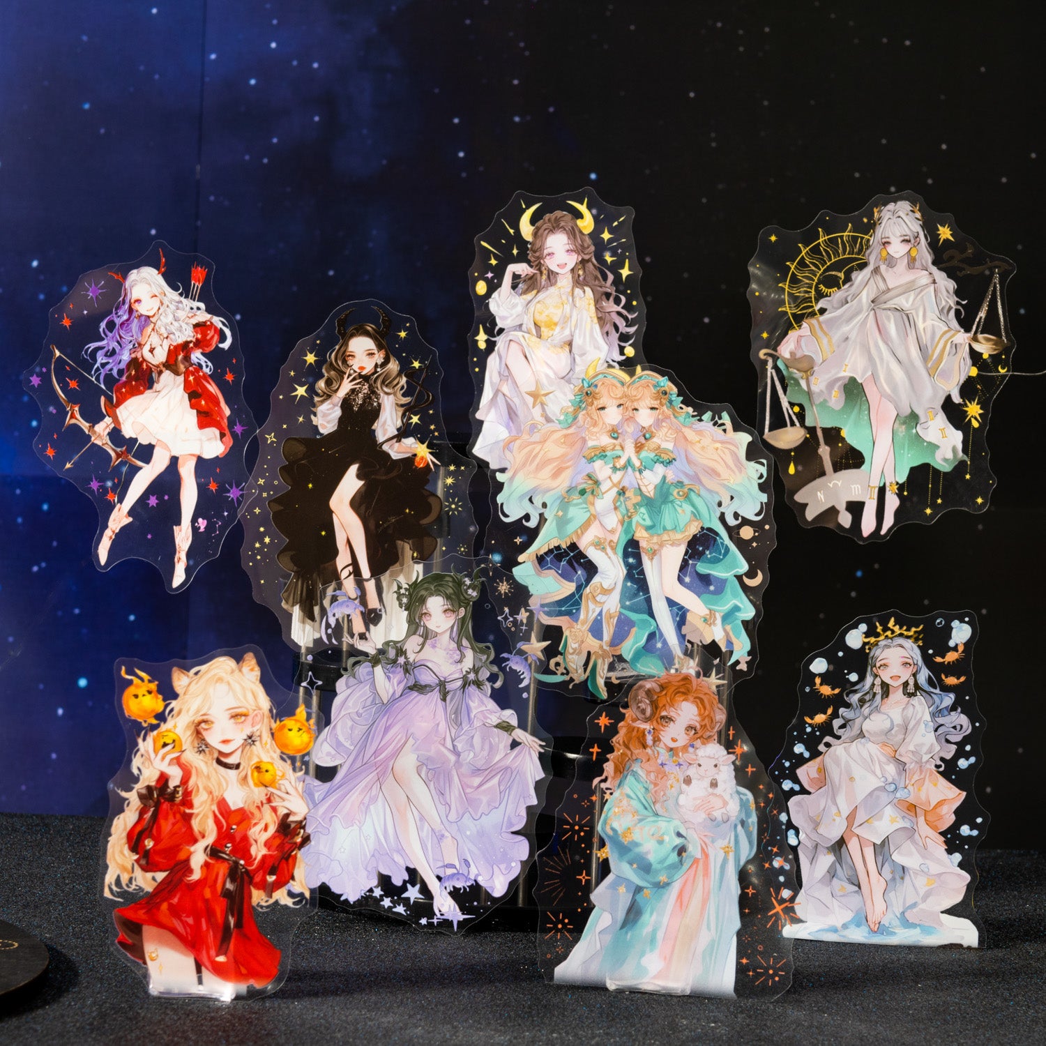 0712 Zodiac PET sticker -10Pcs each pack