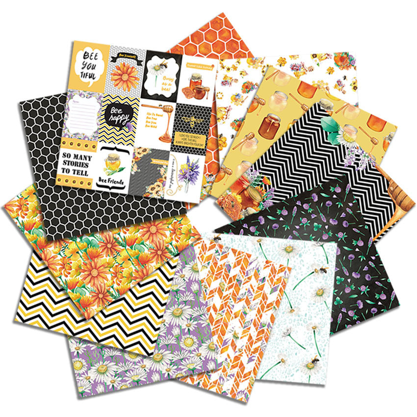 0716 Honey Background Paper PA2060 -24Pcs each pack