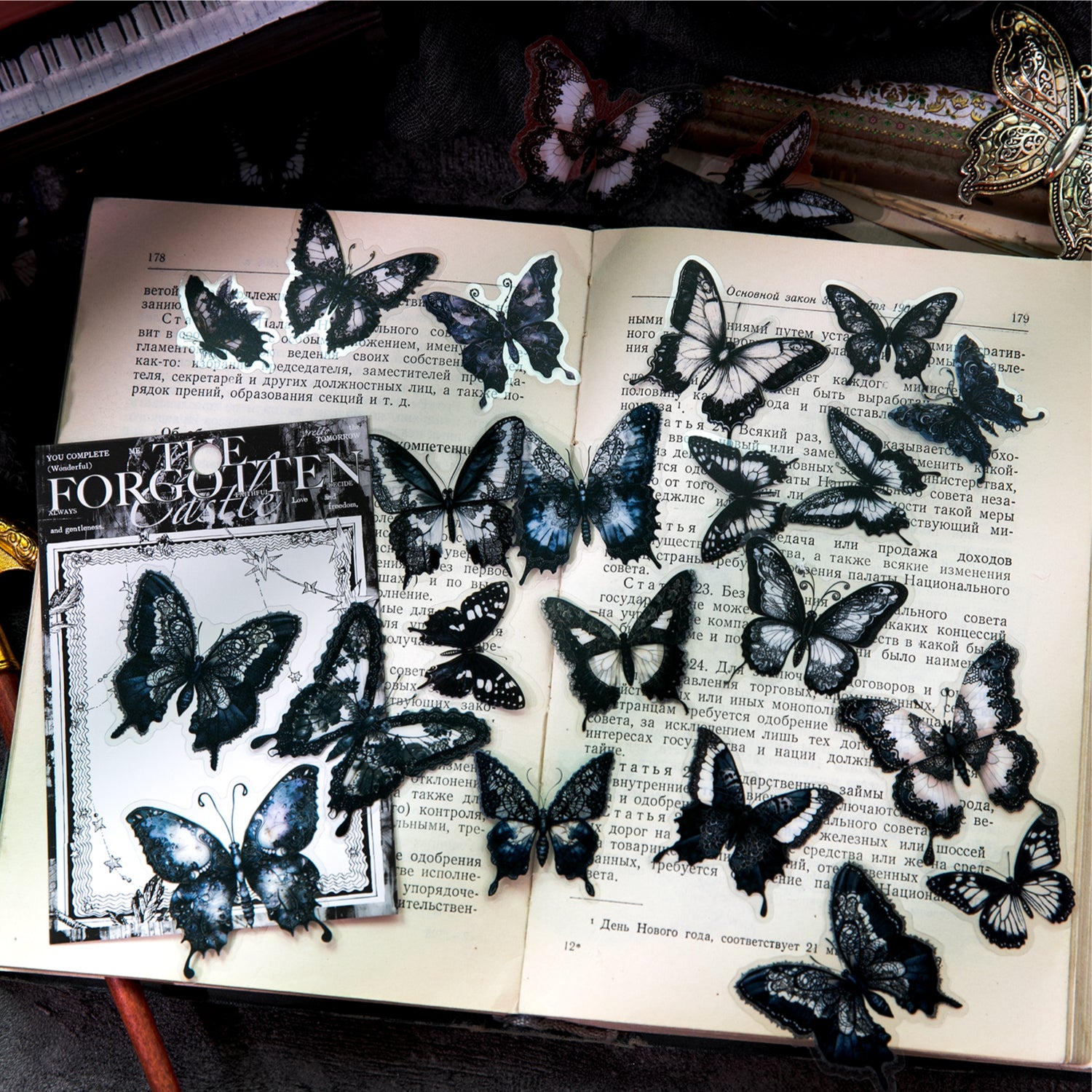 1105 Forgotten Castle PET sticker -20Pcs each pack