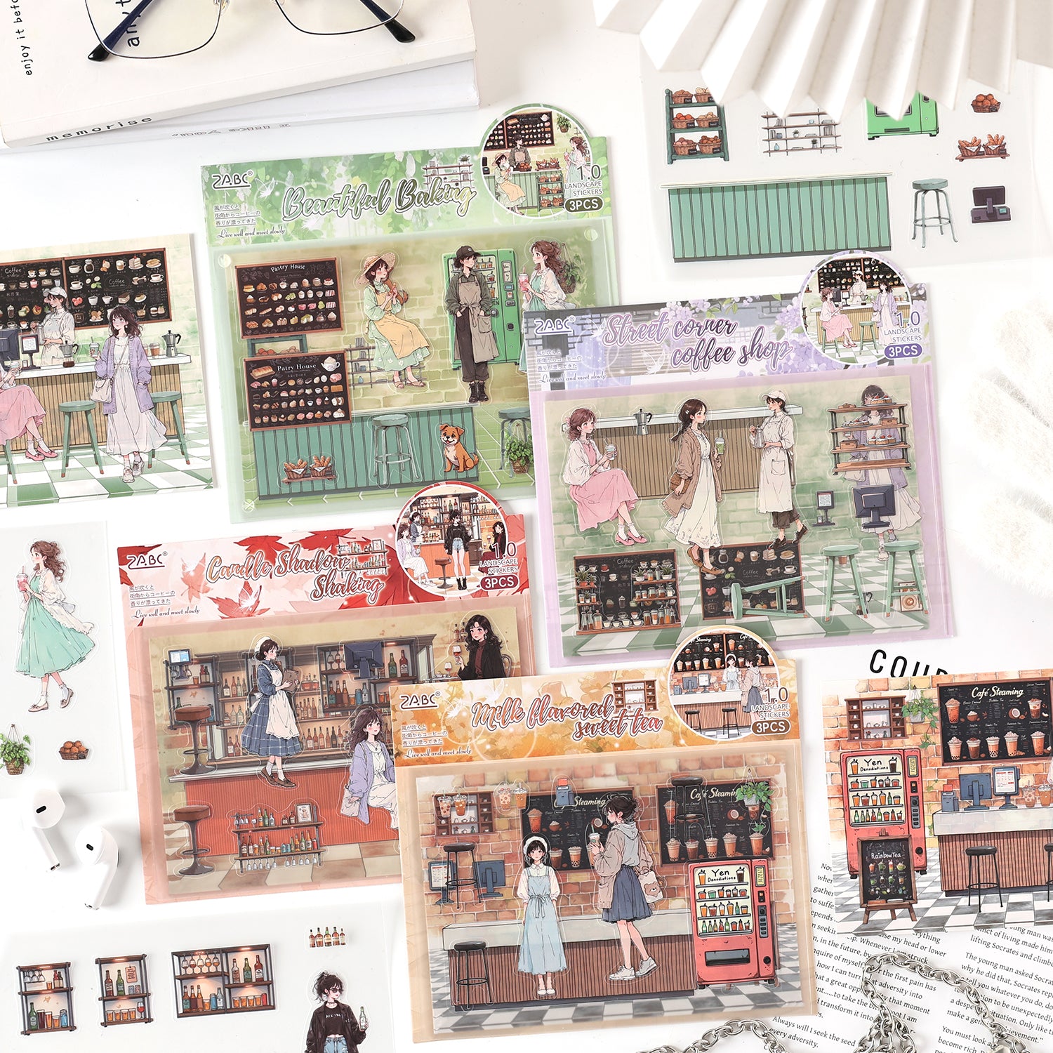 0726 Street Shop PET Sticker -3Pcs each pack