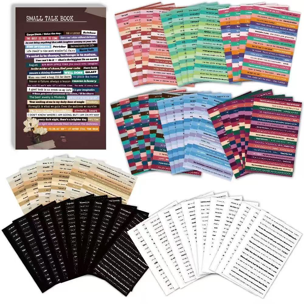 0606 Small talk sticker book -60Pcs each pack