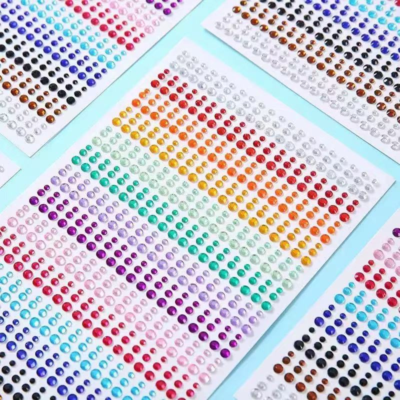 0604 Colored diamond strip stickers