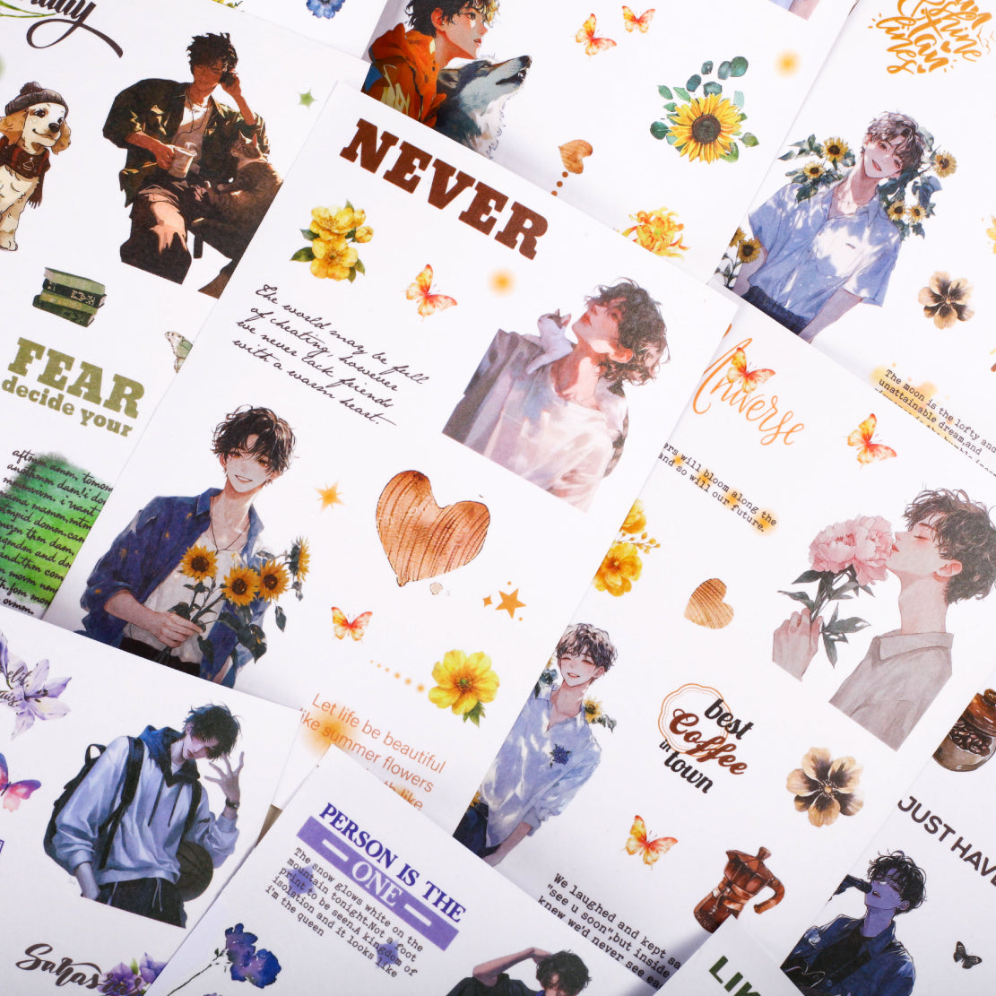 0422 Muguang confession Series Sticker -10Pcs each pack