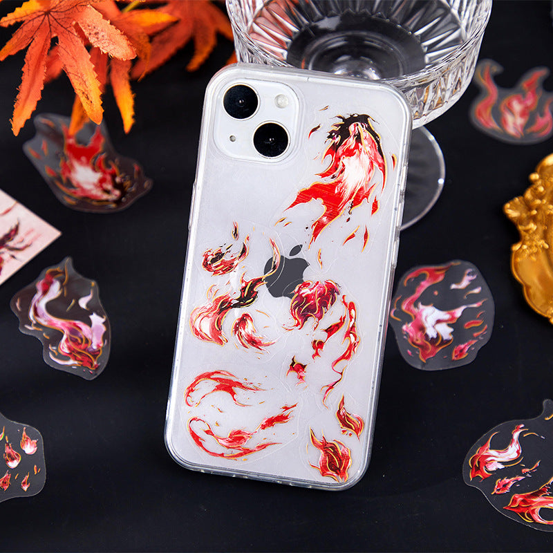 0410 The flame breath Series PET Sticker -20Pcs each pack