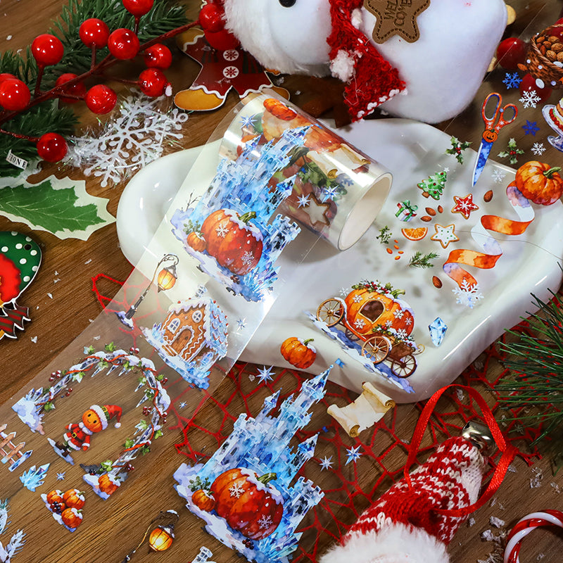 1027 T-445 Winter Snow Pumpkin Tape -6cm*2m