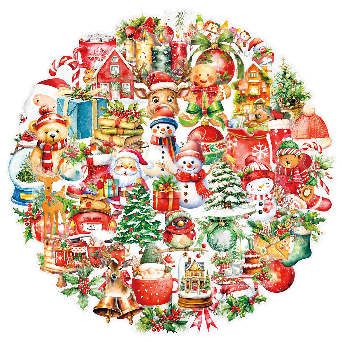 0907 50 Christmas PET sticker