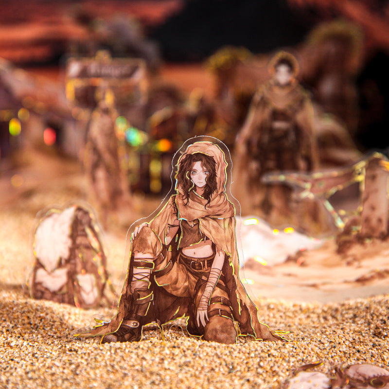 0706 Wasteland Notes PET sticker -15Pcs each pack