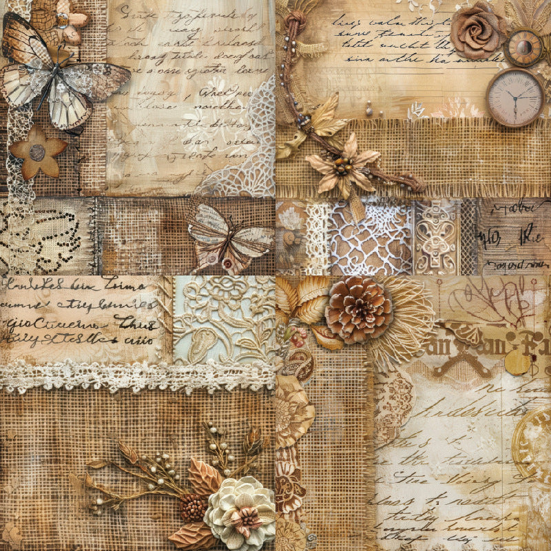 260306 Burlap Background Paper R2536 -24Pcs each pack