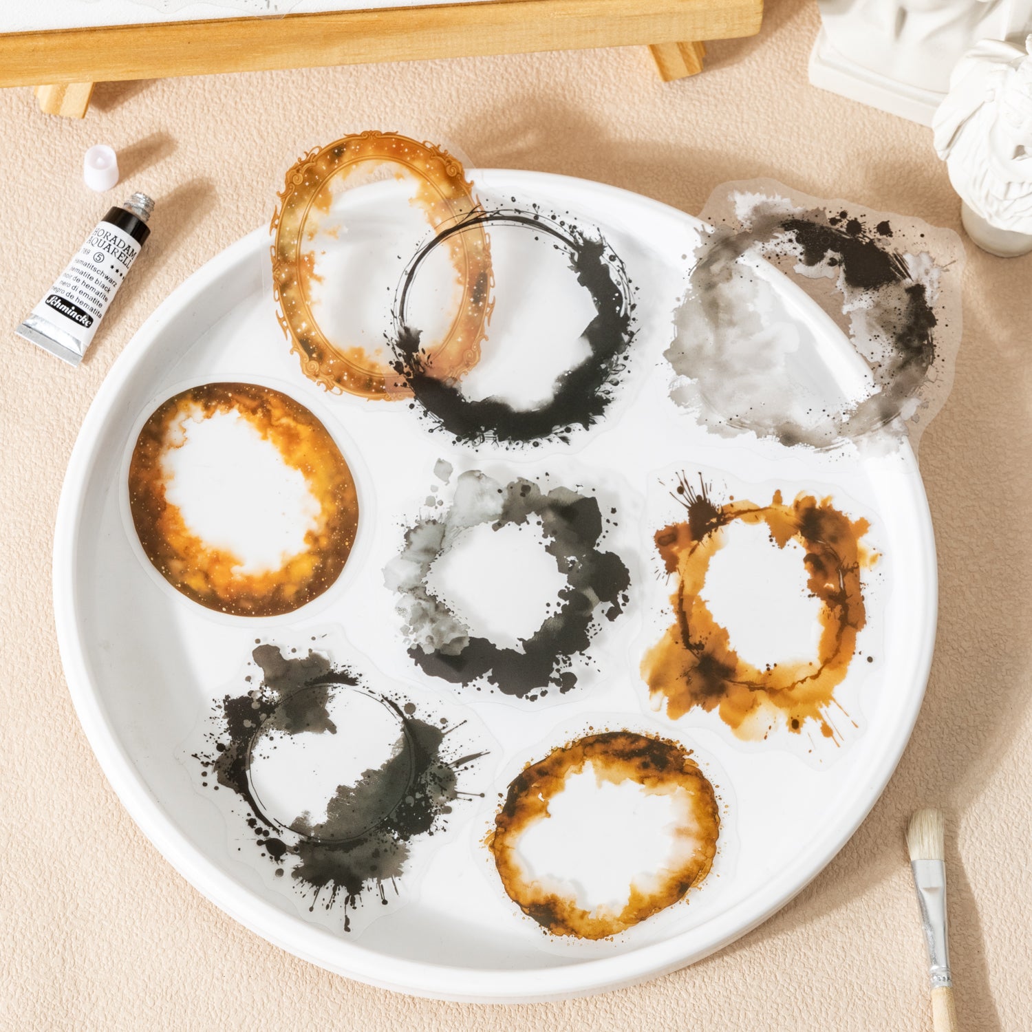 0520 Blurred margin PET Sticker -20Pcs each pack