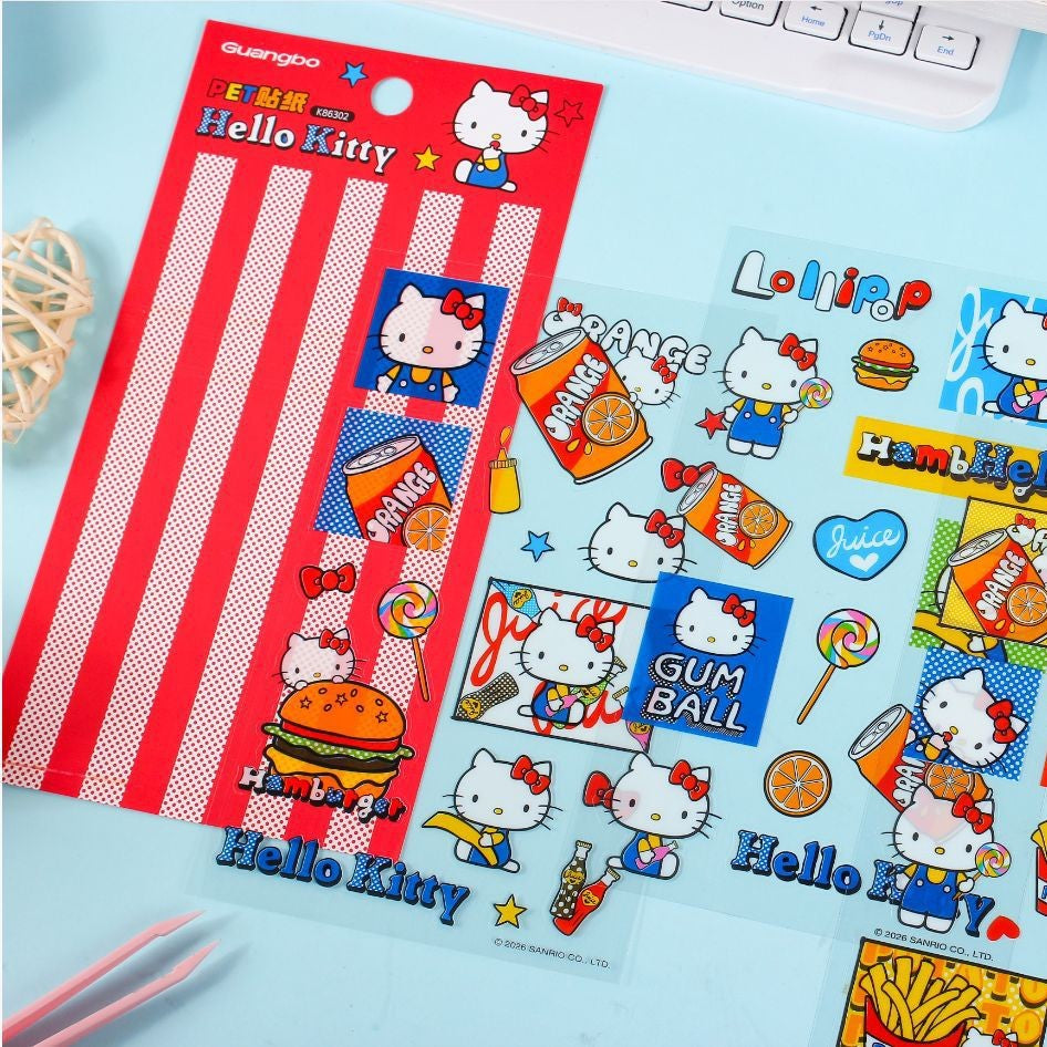 Sanrio PET sticker -4Pcs each pack
