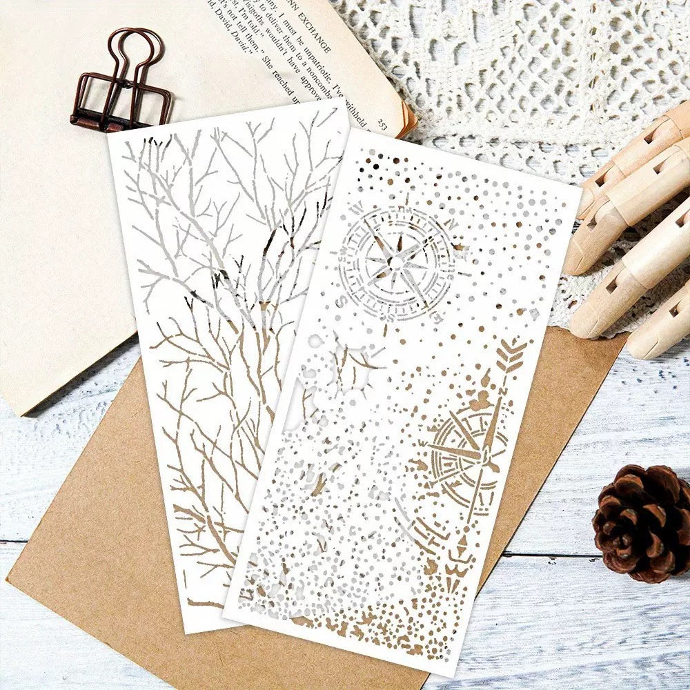 0621 Commonly used stencil collection 8pcs 1set