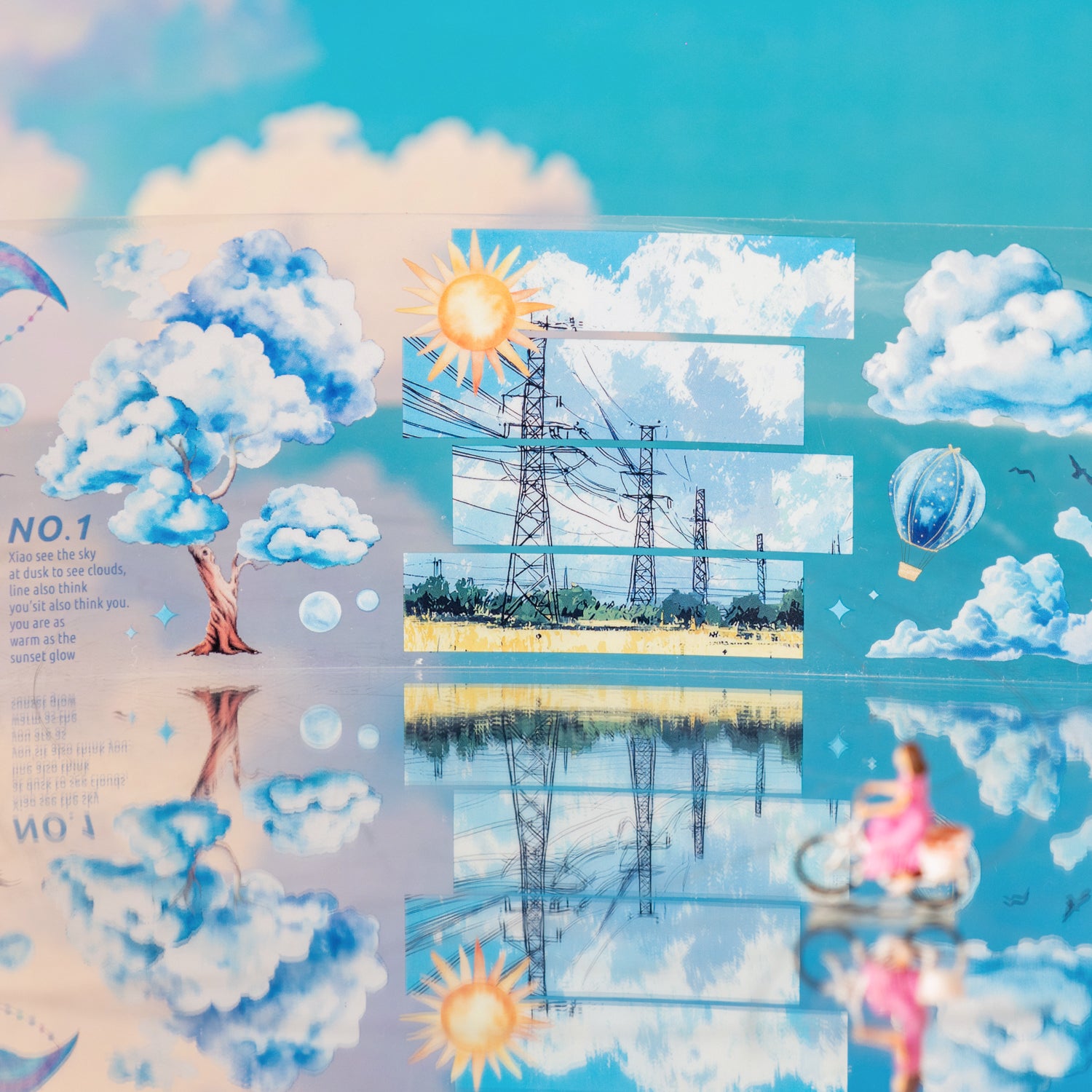 0803 Sky and clouds PET tape -6CM*2M