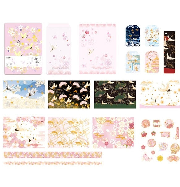 0712 Crane and cherry blossom journal box