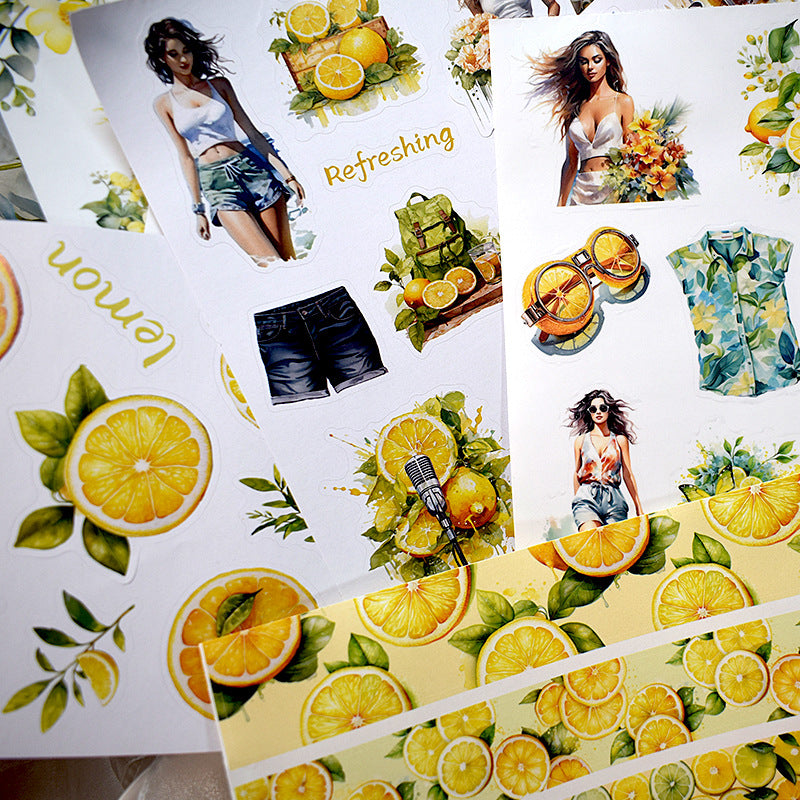 S-532- Lemon summer Sticker Book -20Pcs each pack