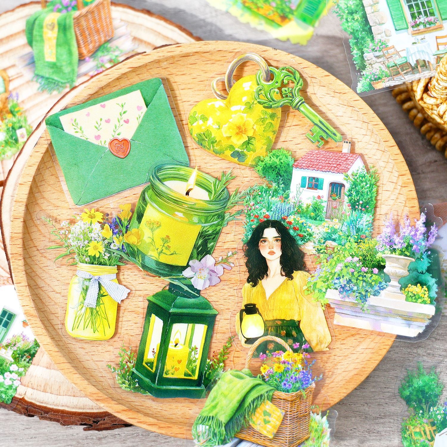 0428 Rendezvous in Flower Season Series Sticker -25Pcs each pack