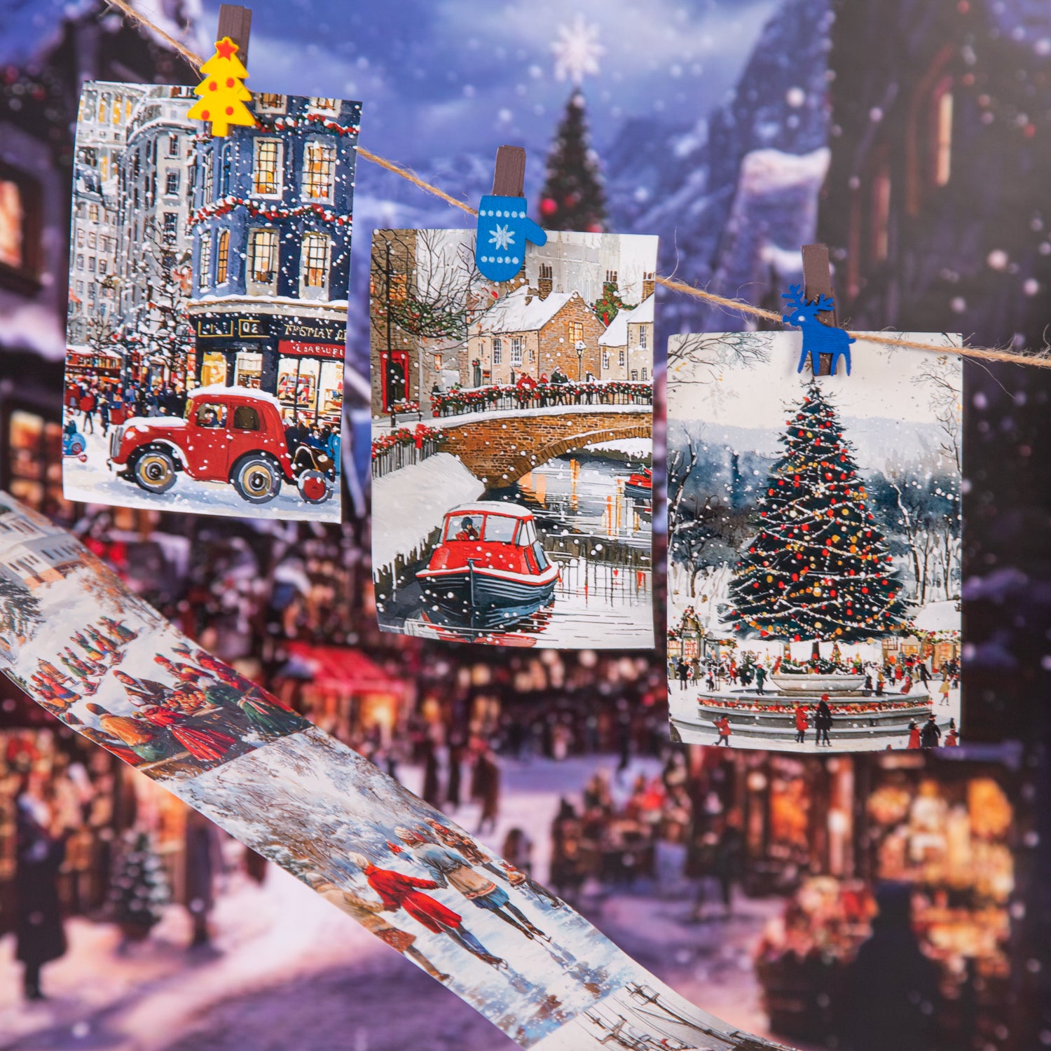 0904 The City of Christmas Washi tape -8cm*2m