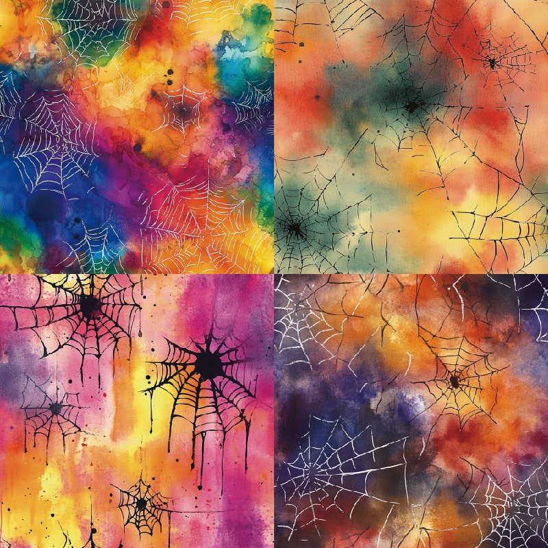 0603 Spider Web Background Paper R2547 -24Pcs each pack