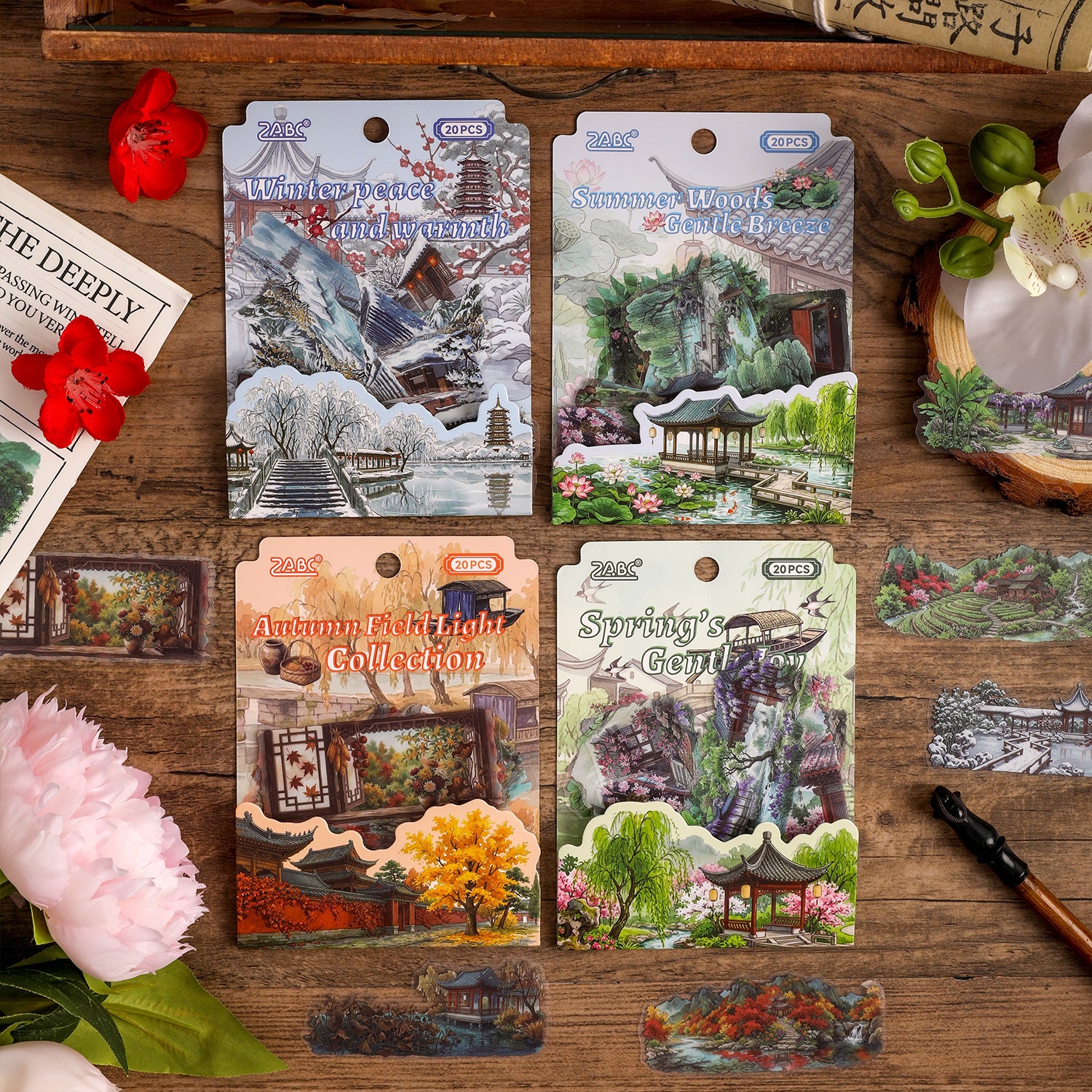 Gentle Seasons PET Stickers -20Pcs each pack