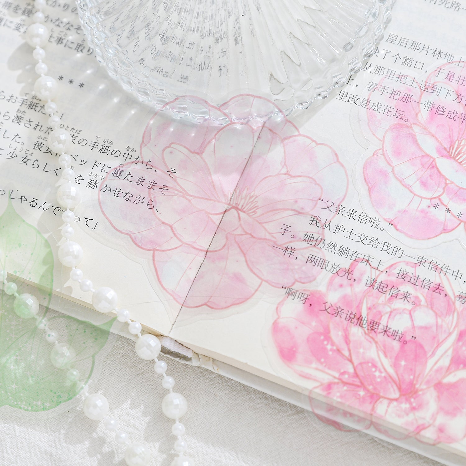 0614 Watercolor flowers PET sticker -20Pcs each pack