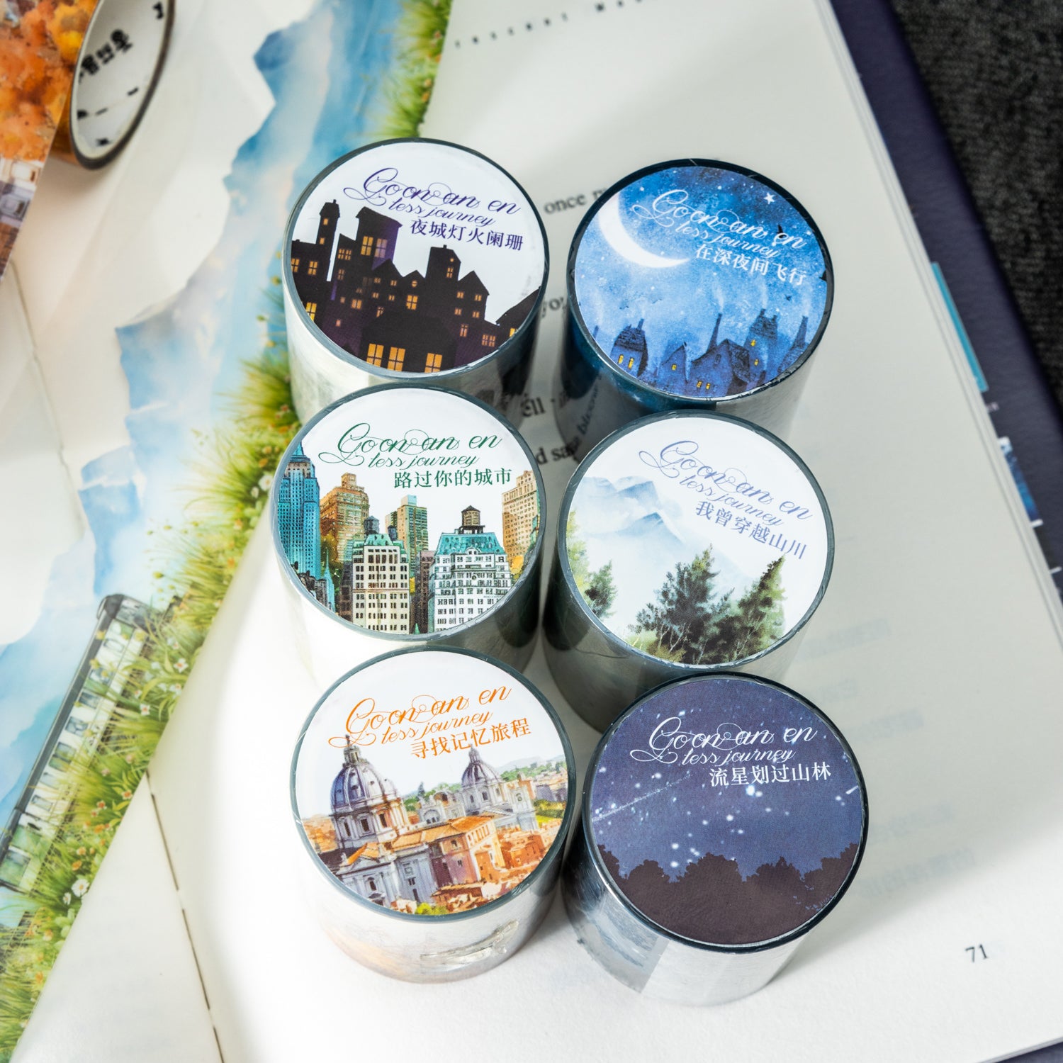 0320 Embark on an endless journey Series PET tape -4.5cm*2m