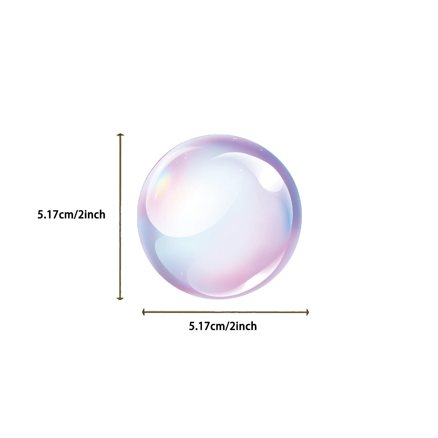 0909 50 Colorful bubbles PET sticker