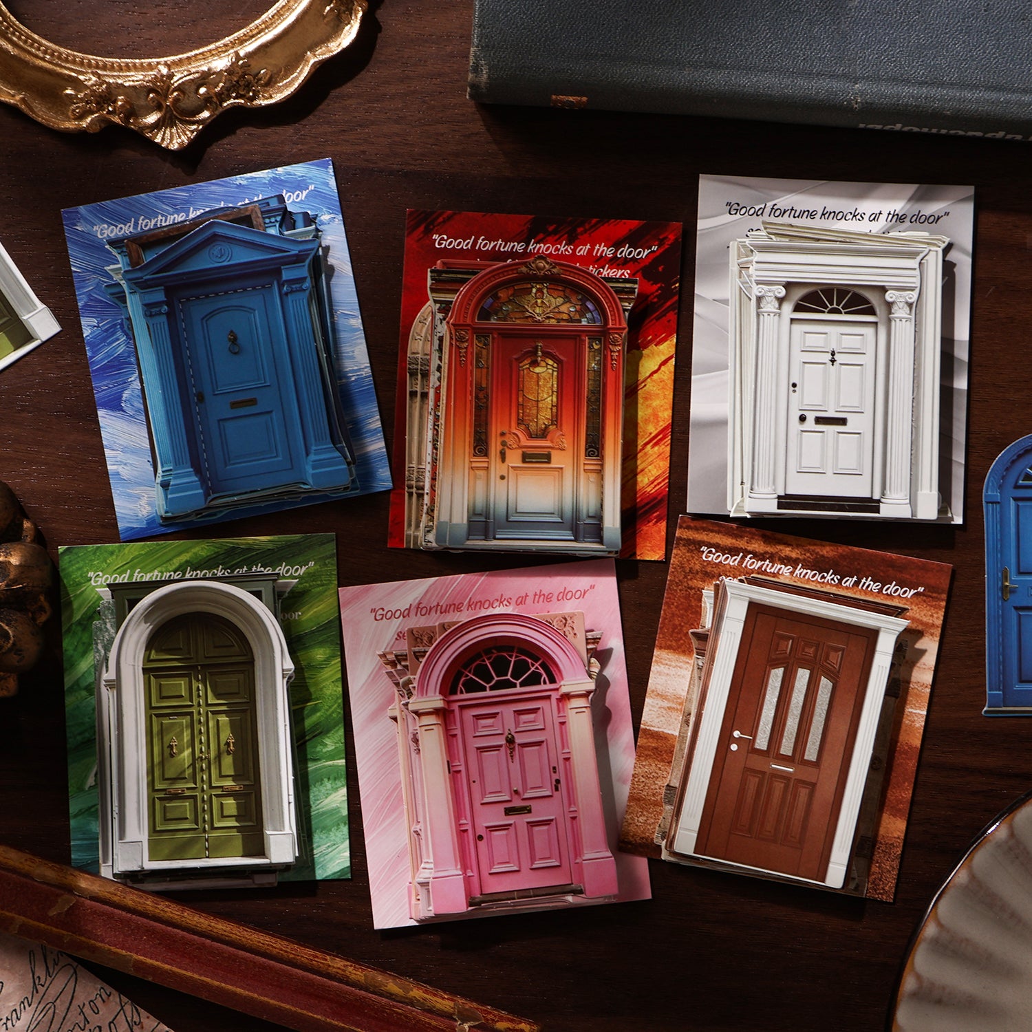 Door Cardstock Stickers -16Pcs each pack