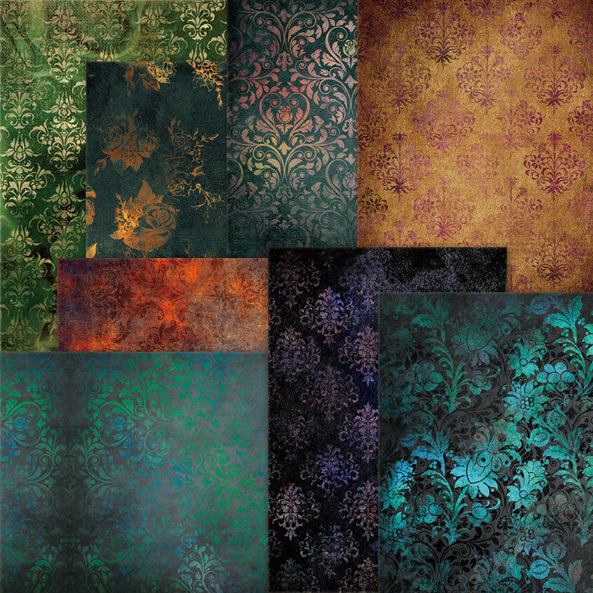 0716 A5 Vintage background paper PA5235 -8Pcs each pack