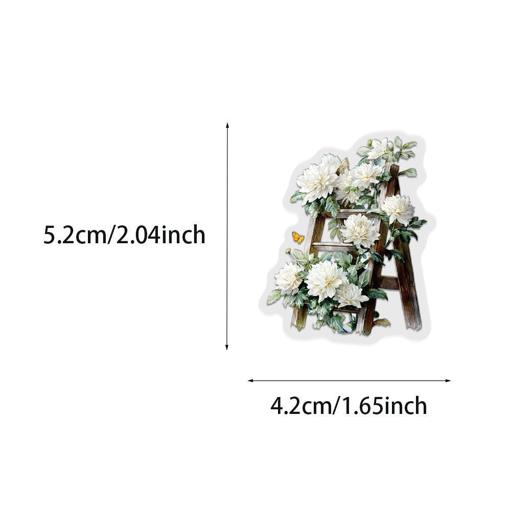 1011 50 Flower ladder PET sticker
