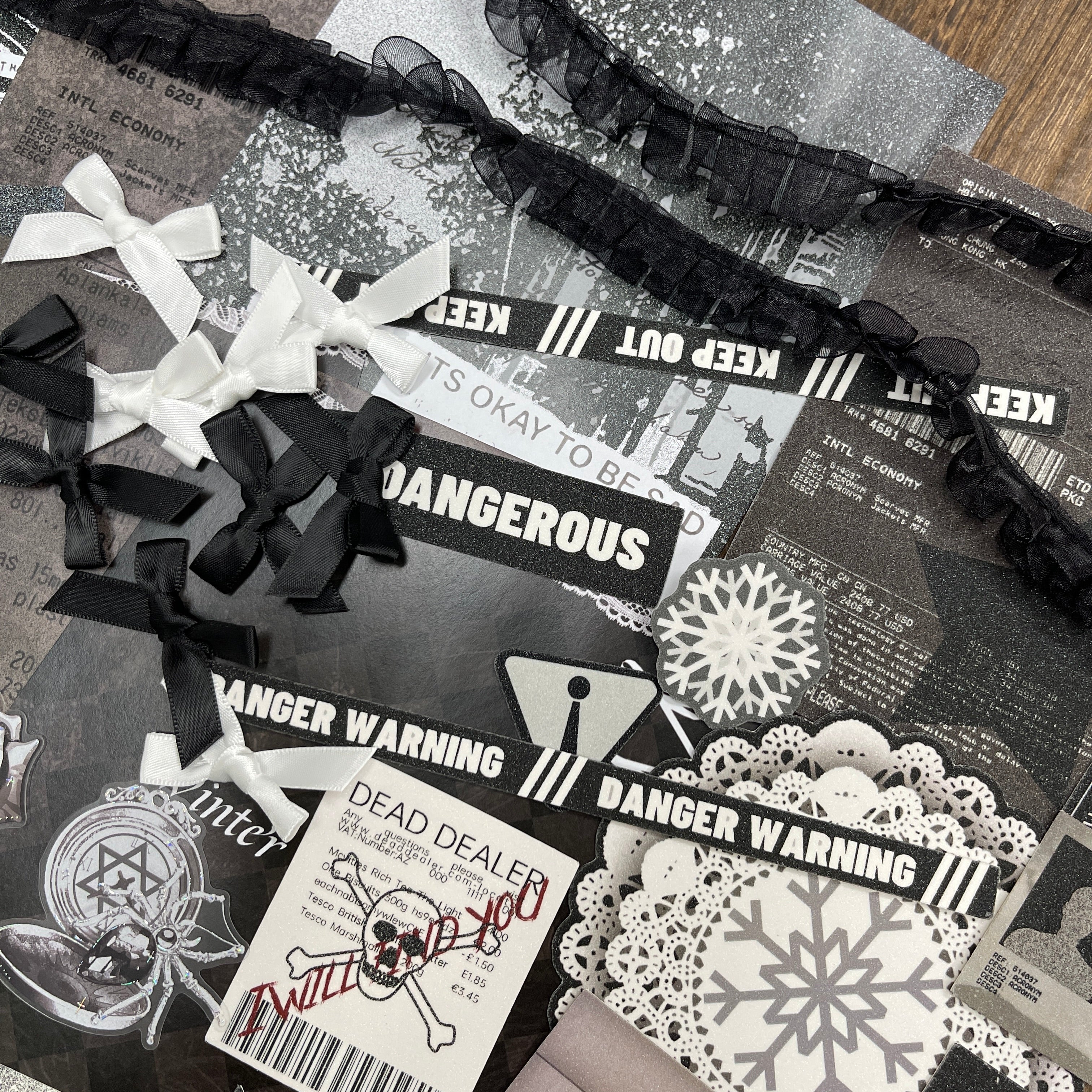 260131 Obsidian Chapter Mixed pack journaling ephemera -52Pcs each pack