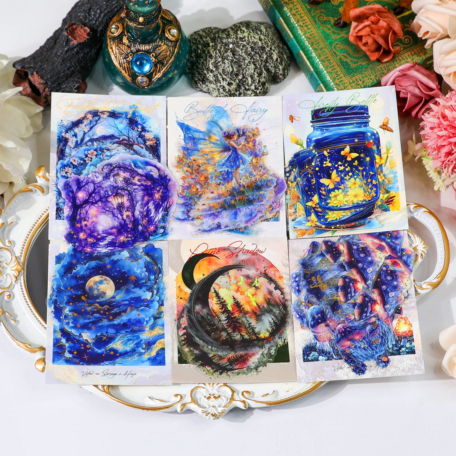 0531 Misty forest PET Sticker -20Pcs each pack