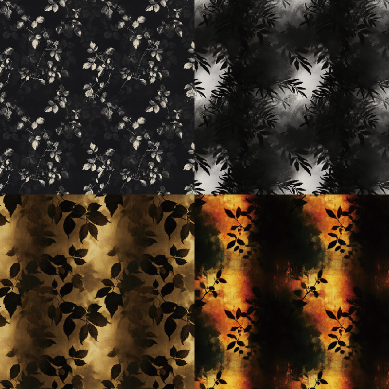 0729 Shadowy foliage Background Paper R2558 -24Pcs each pack