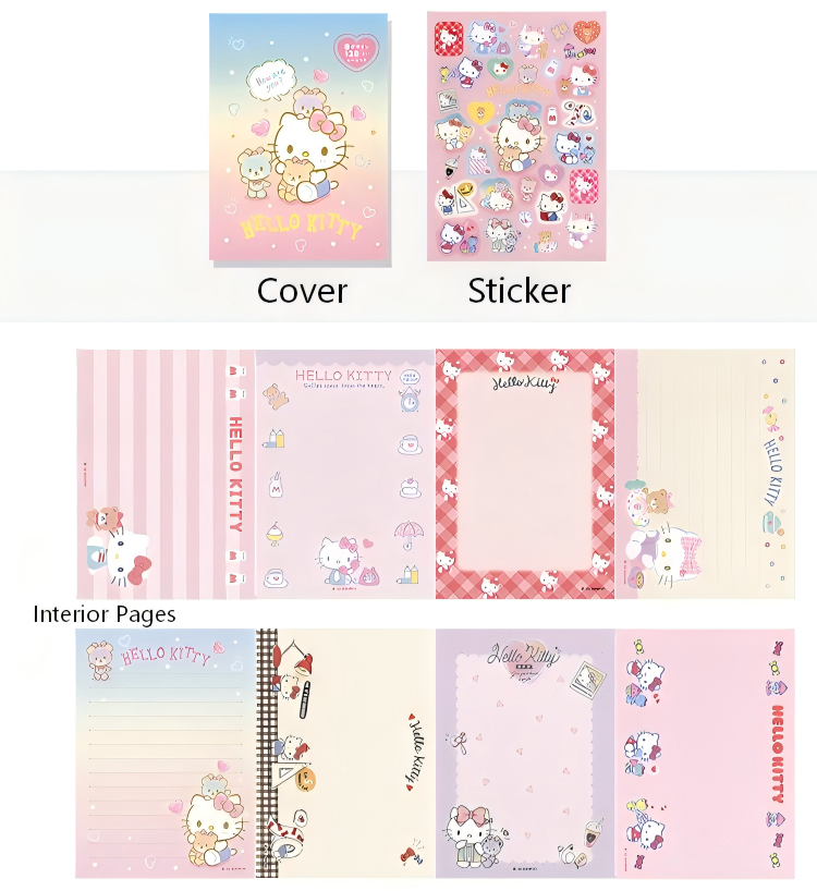 Hello Kitty Sticky Note Pad -128Pcs each pack