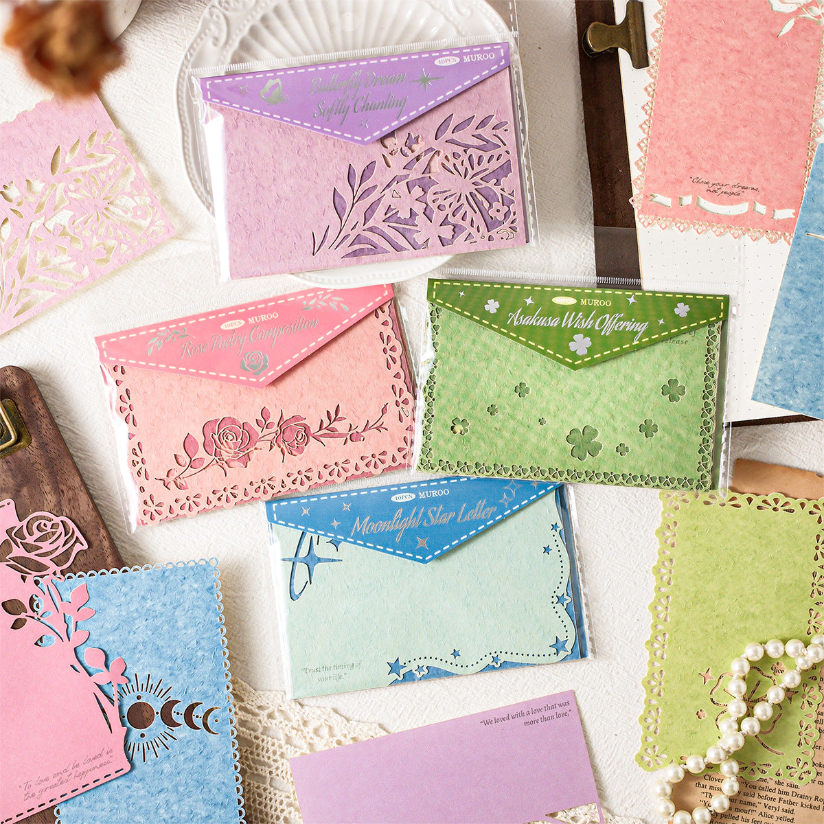 Star Flower Whispers Collection Paper -10Pcs each pack