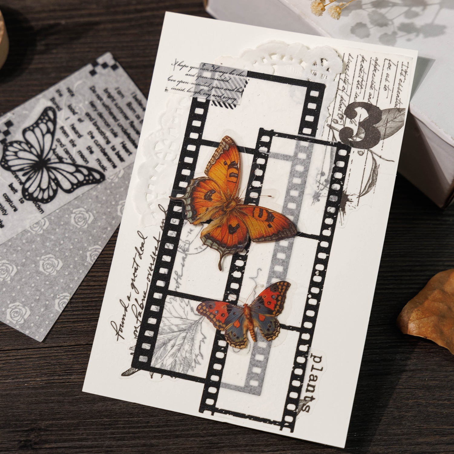 0506 Small Town Handmade Washi Stickers -10Pcs each pack