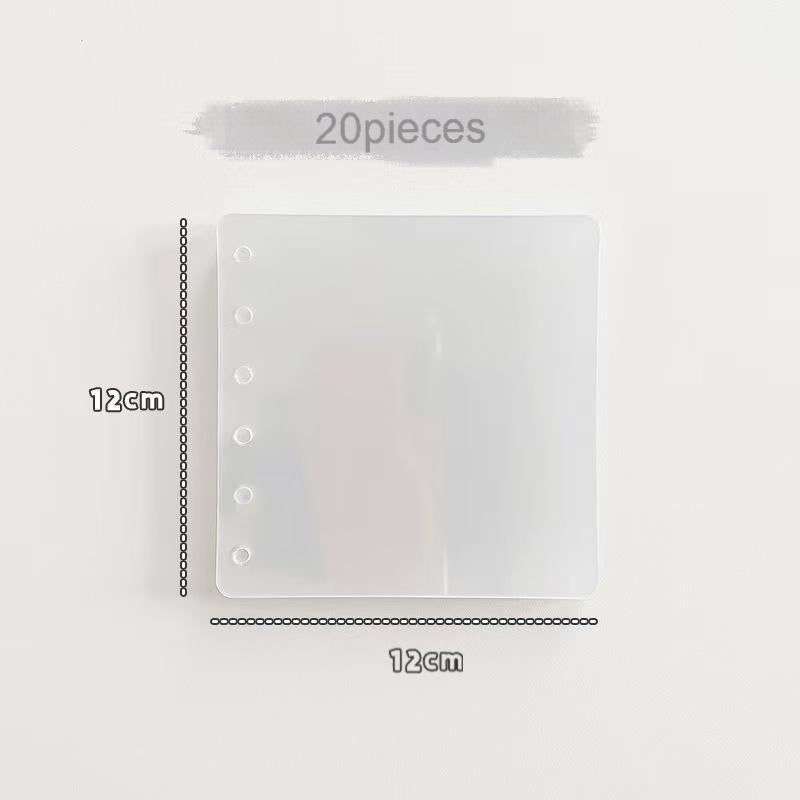 A7 square glitter binder / insert paper