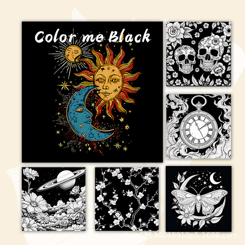 0531 Color me black coloring book