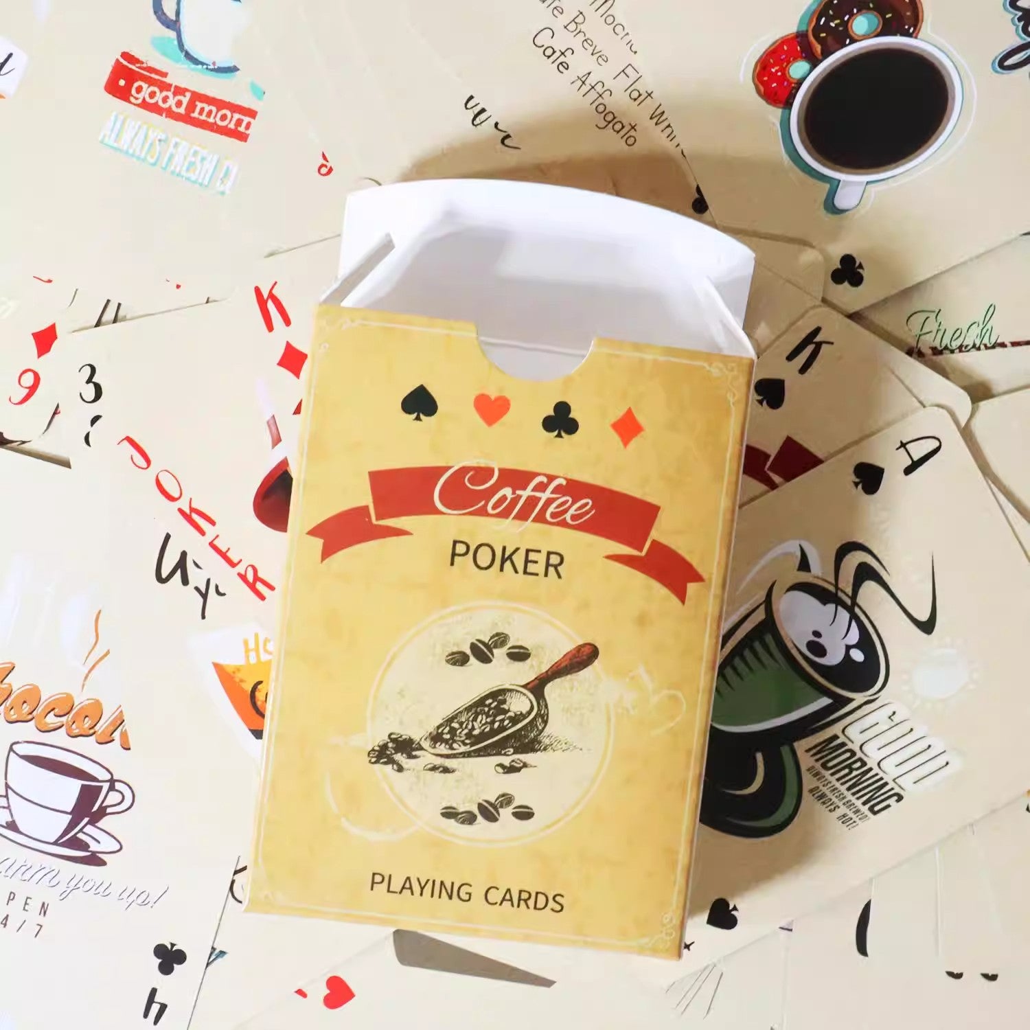 Vintage Coffee Playing Cards