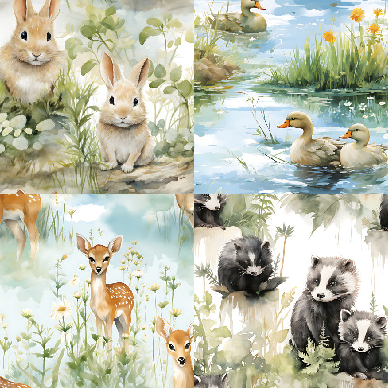 0727 Zoetic Background Paper R2559 -24Pcs each pack