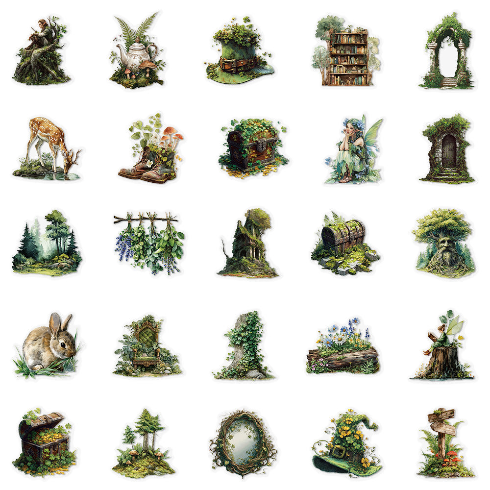 0929 50 Forest secret realm PET sticker