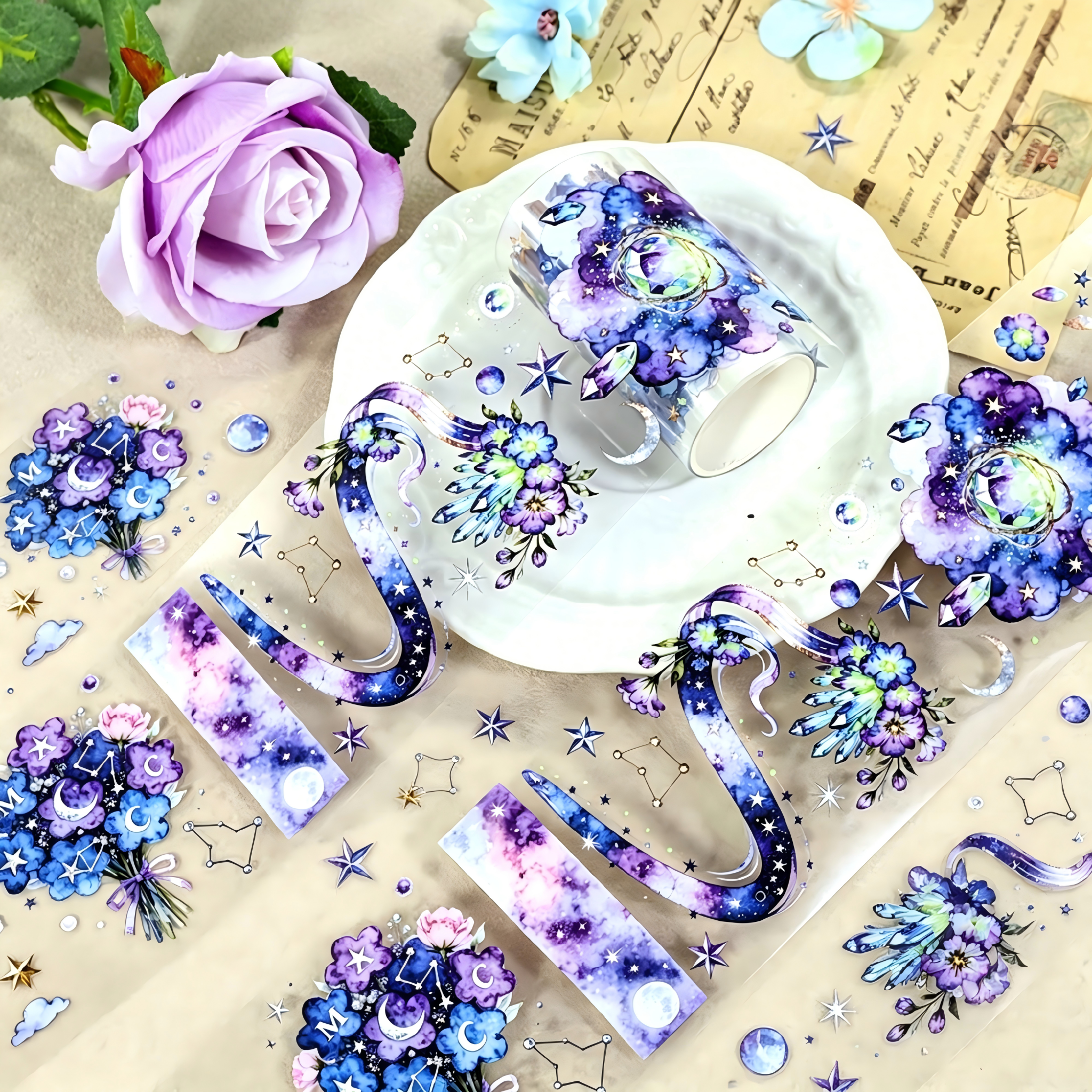 Starry Dream Garden PET Tape (7cm x 2m)
