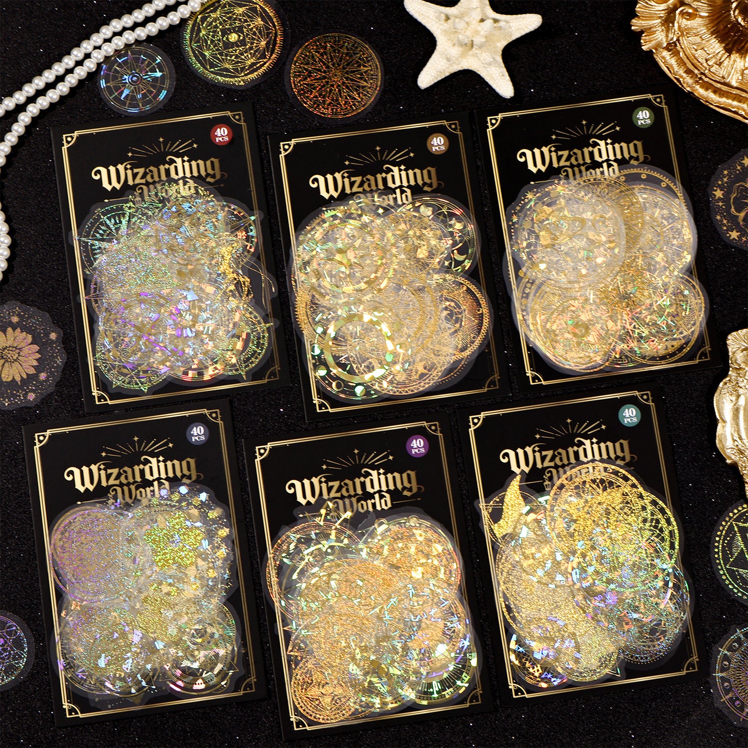 Magic World PET Stickers -40Pcs each pack