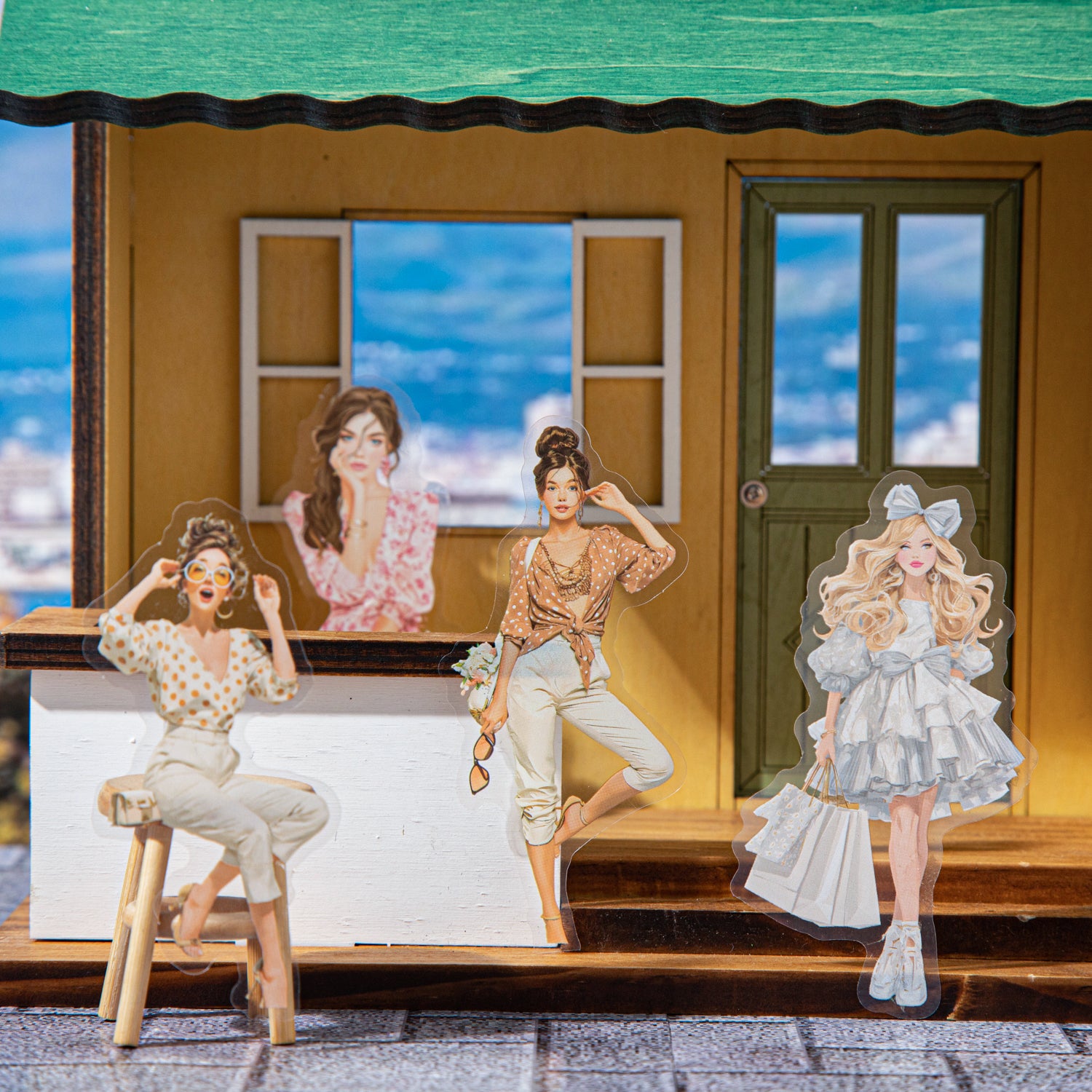 0811 Anne's Fashion Diary PET Sticker -20Pcs each pack