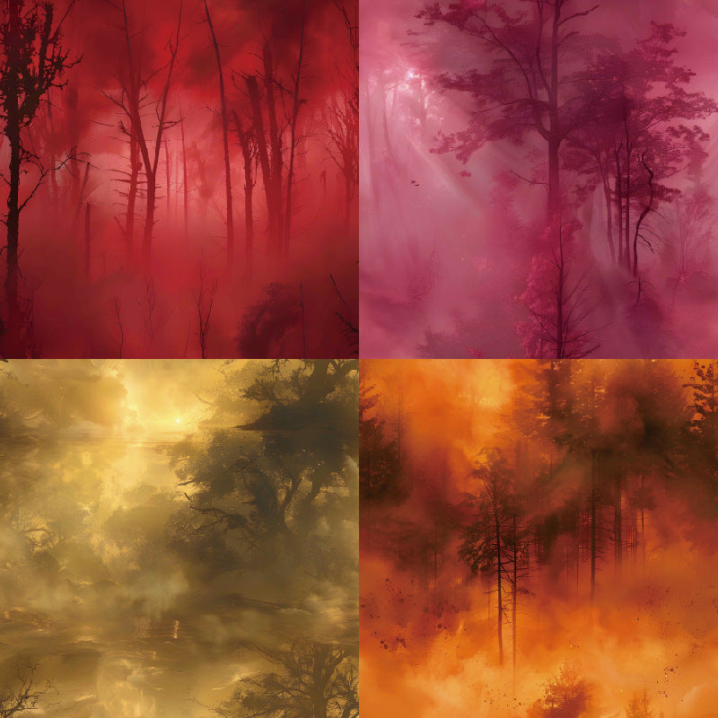 0727 Whimsy Shades Background Paper R2556 -24Pcs each pack