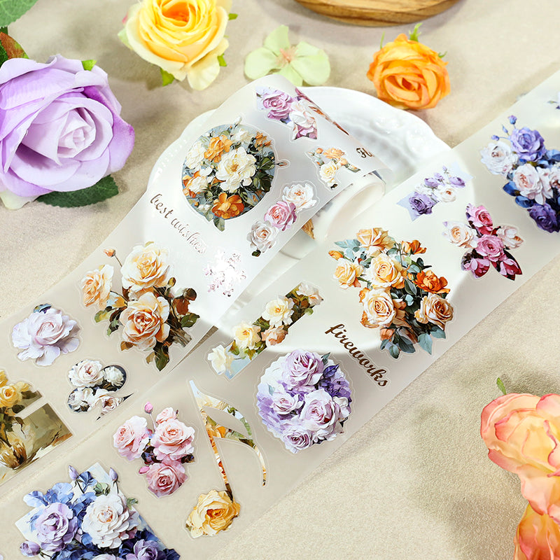 Rose Pre-cut PET Tape (6.5cm x 2m)