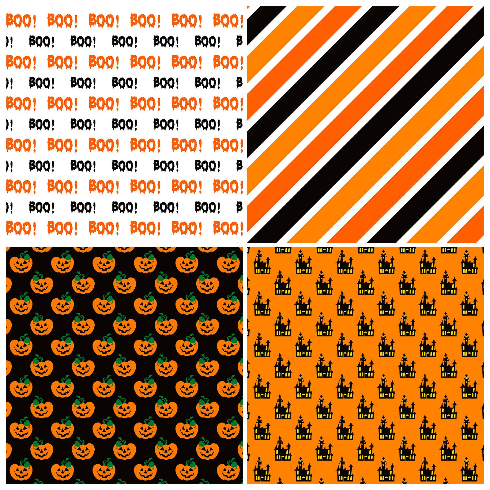 0813 Happy Halloween background paper -12Pcs each pack