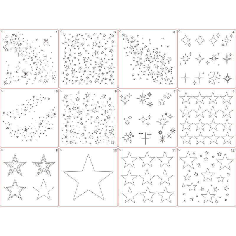 0515 Star Stencil
